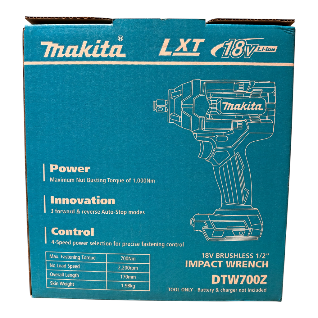 Makita DTW700Z 1/2" 18V Brushless Impact Wrench Mid Torque Skin Only 5