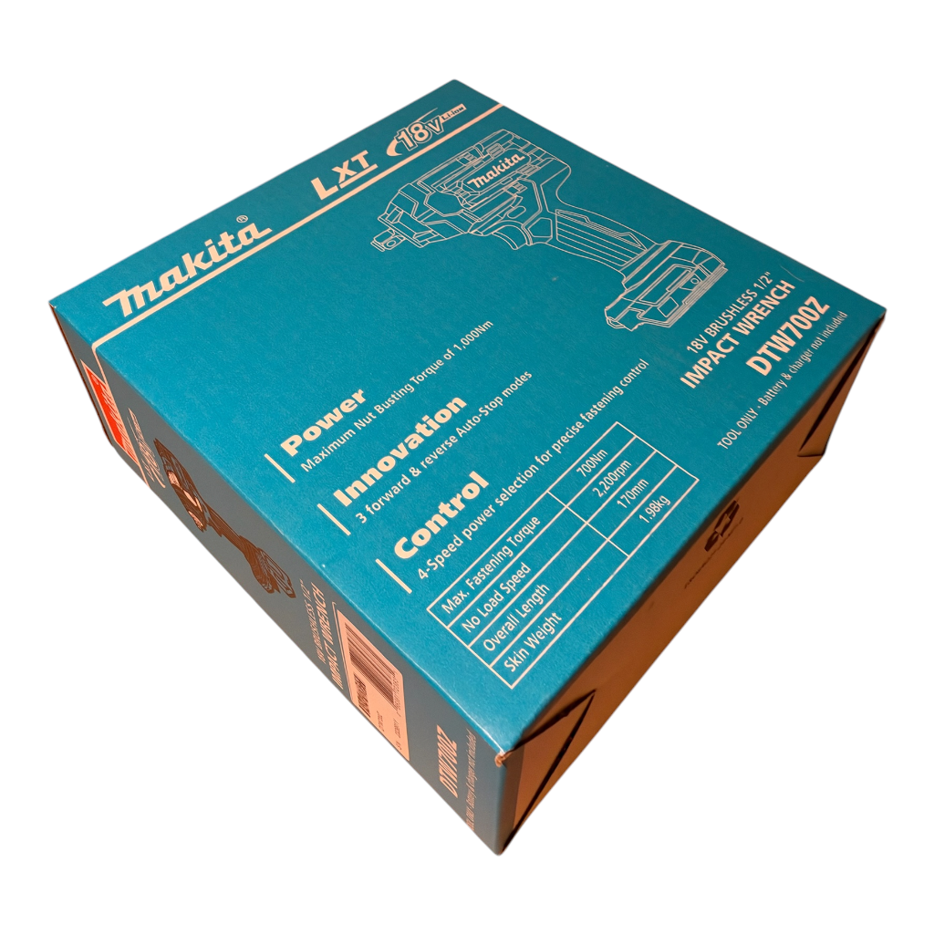 Makita DTW700Z 1/2" 18V Brushless Impact Wrench Mid Torque Skin Only 6