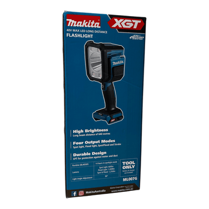 Makita ML007G 40V Max LED Long Distance Flashlight Skin Only 3