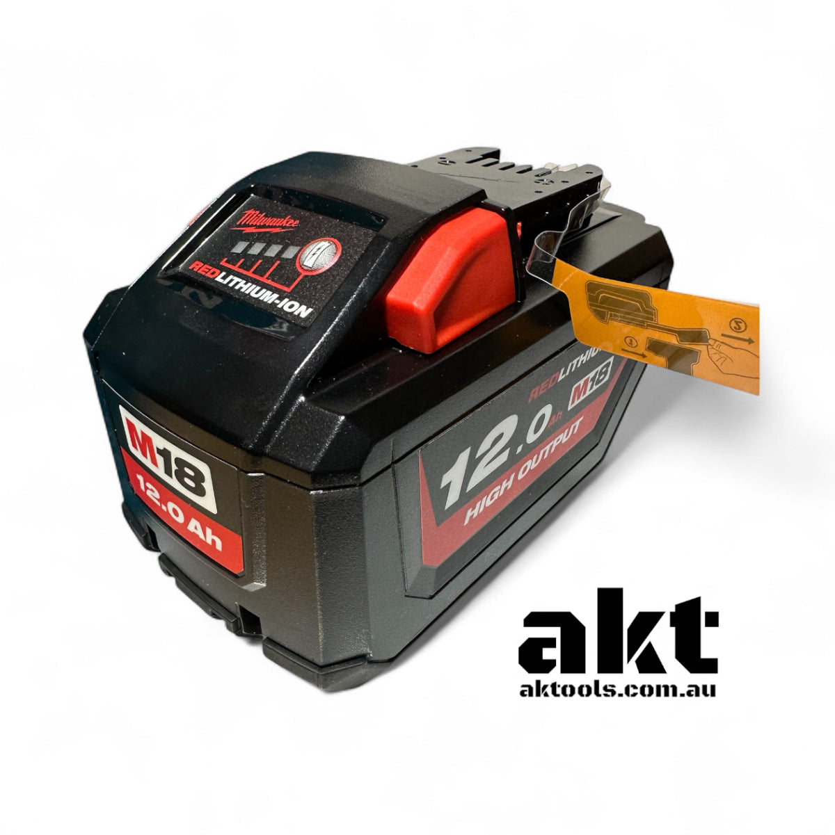 Milwaukee 18V Battery 12.0Ah Redlithium-ION High Output Battery Pack M18HB12 AK TOOLS