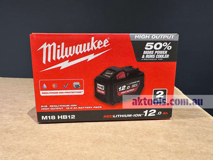 Milwaukee 18V Battery 12.0Ah Redlithium-ION High Output Battery Pack M18HB12 