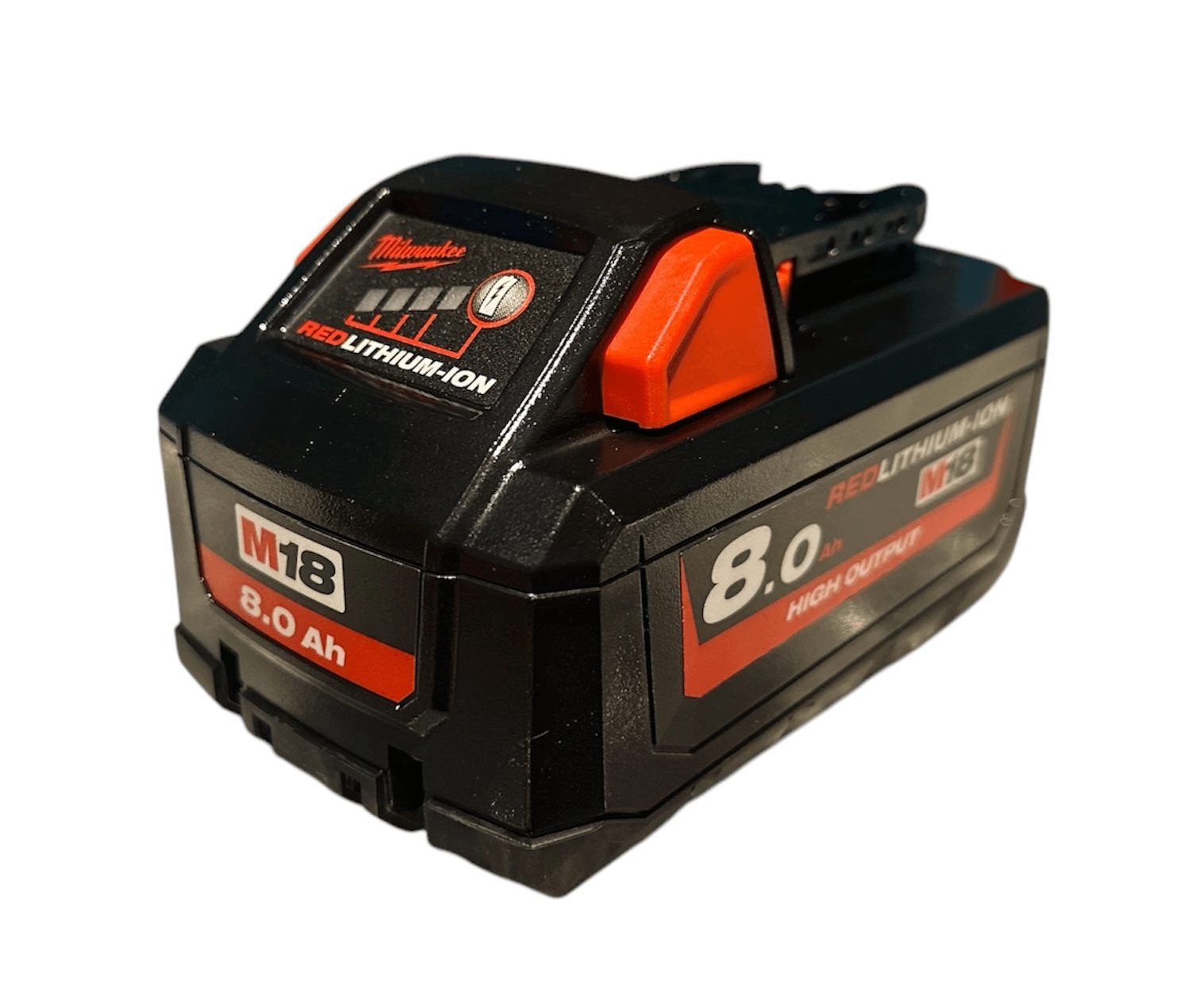 Milwaukee High Output 18V Battery 8.0Ah M18HB8 Redlithium-Ion (Brown Box) AK TOOLS