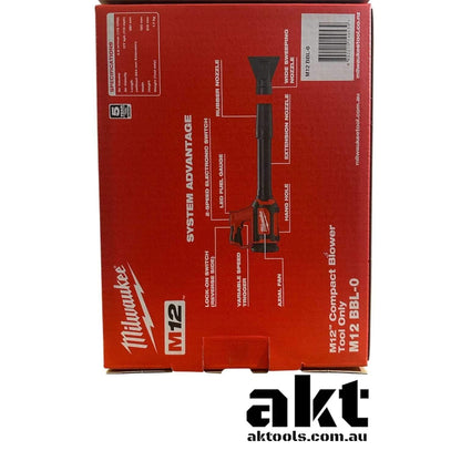 Milwaukee M12 12V Compact Blower M12BBL-0 Tool Skin Only