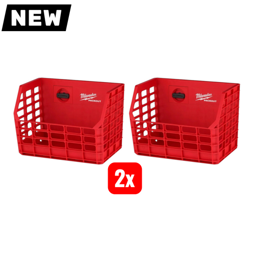 Milwaukee PACKOUT Compact Wall Basket (48228342) 2Pack